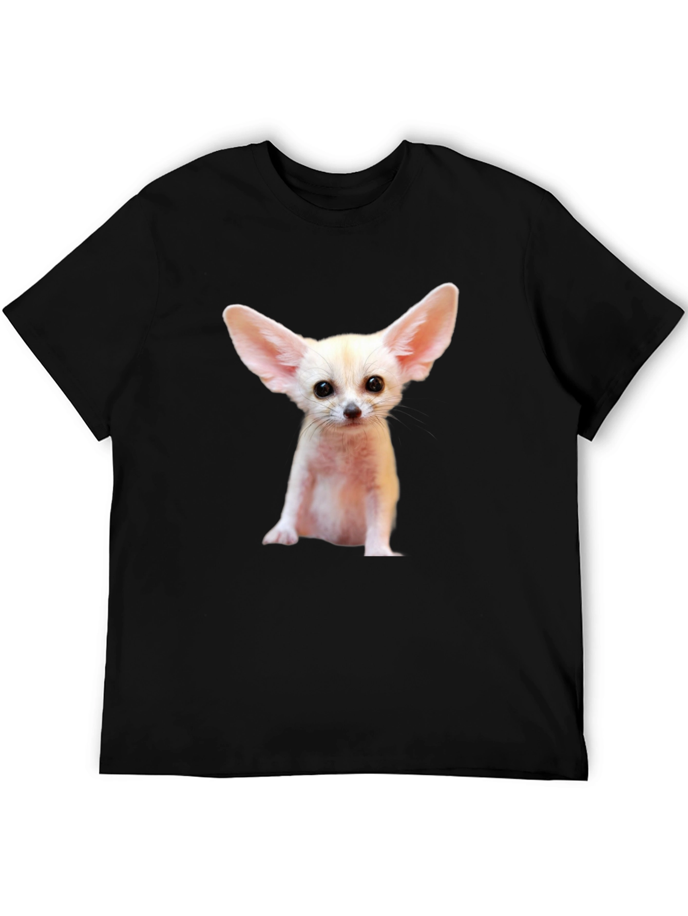 Fennec Fox Graphic Tee - Black Unisex T-Shirt