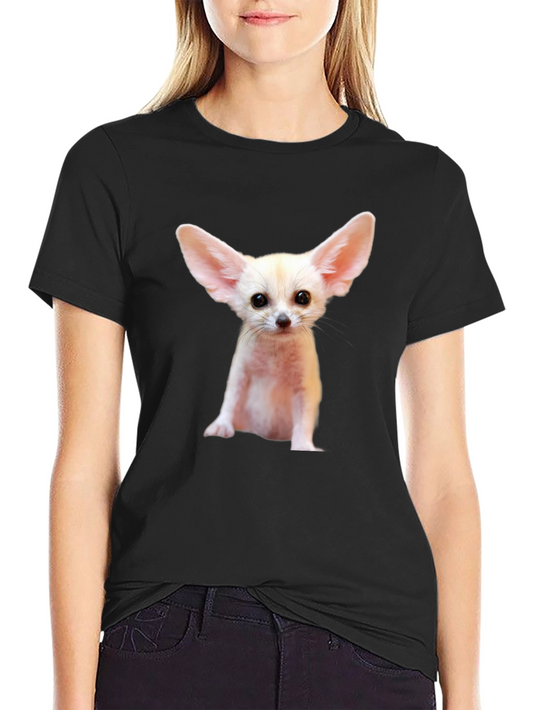 Fennec Fox Graphic Tee - Black Unisex T-Shirt