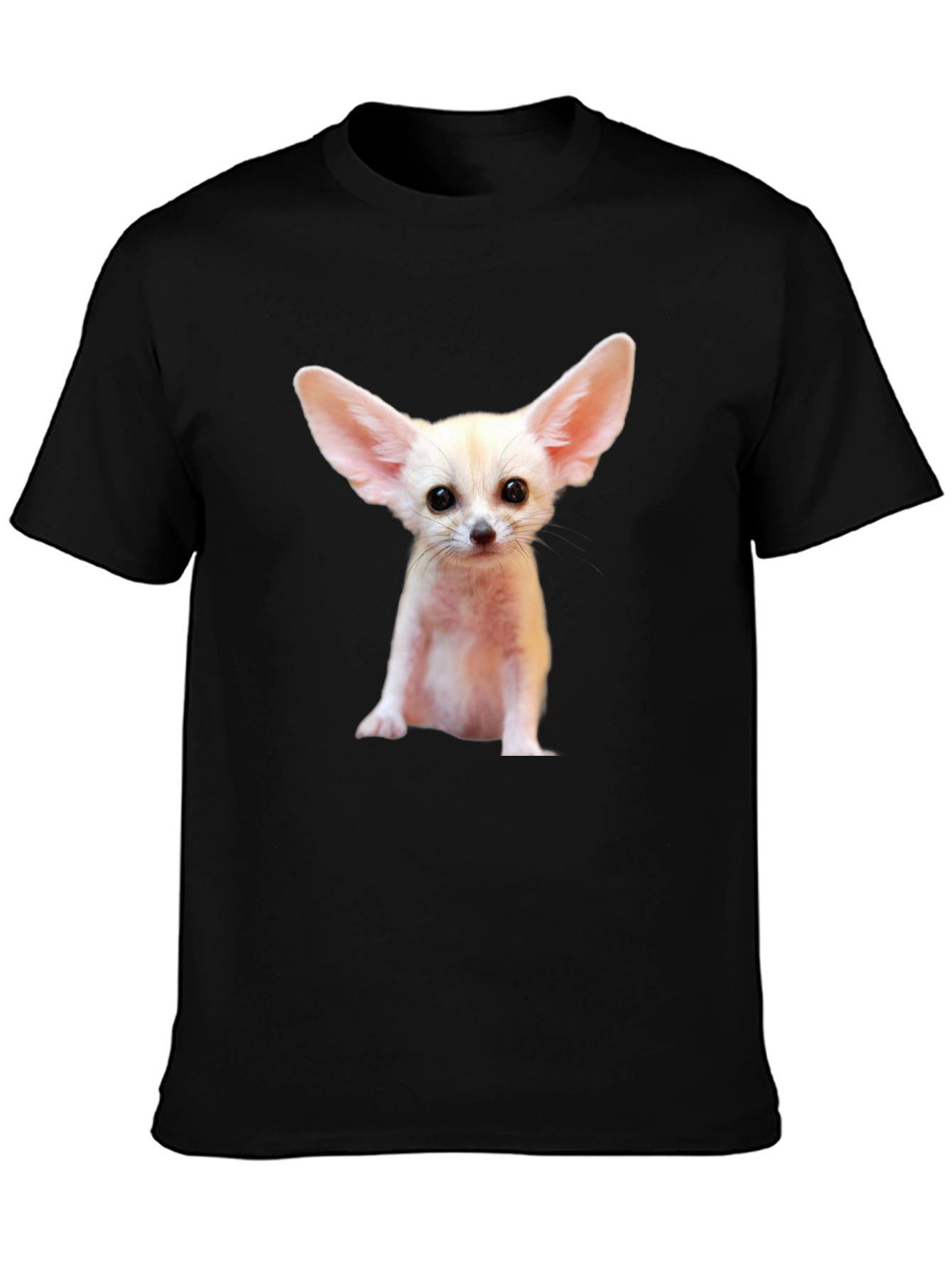 Fennec Fox Graphic Tee - Black Unisex T-Shirt