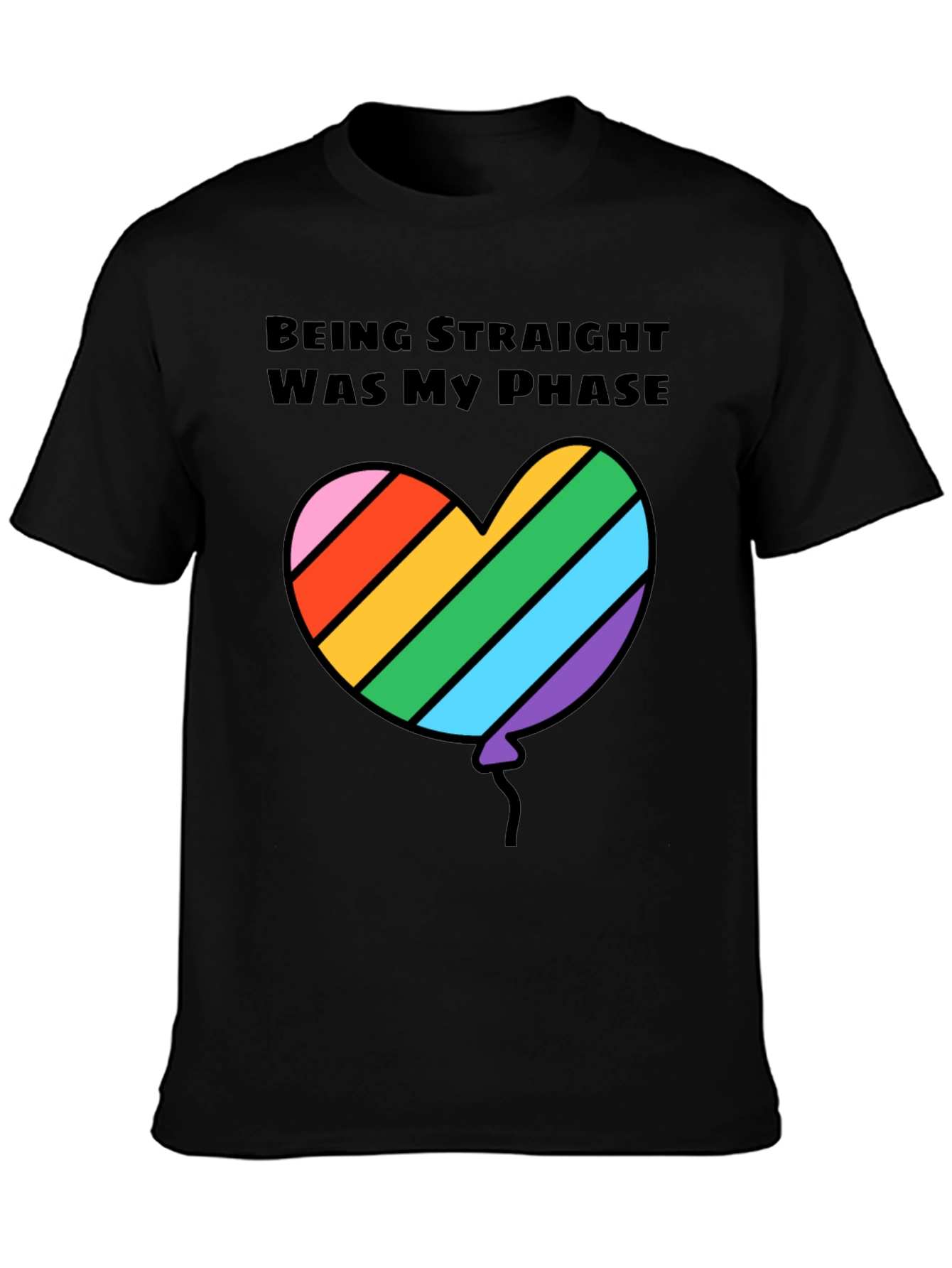 Gay Pride LGBTQ+ Rainbow Heart Balloon T-Shirt