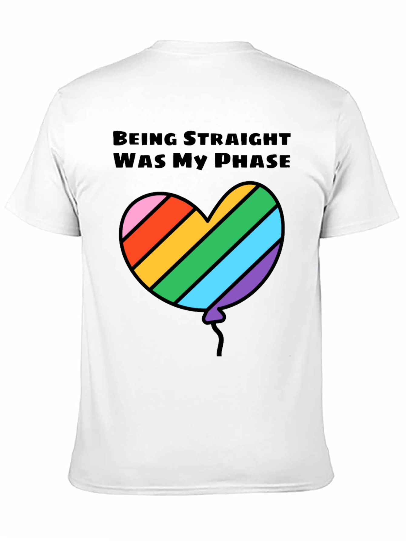 Gay Pride LGBTQ+ Rainbow Heart Balloon T-Shirt
