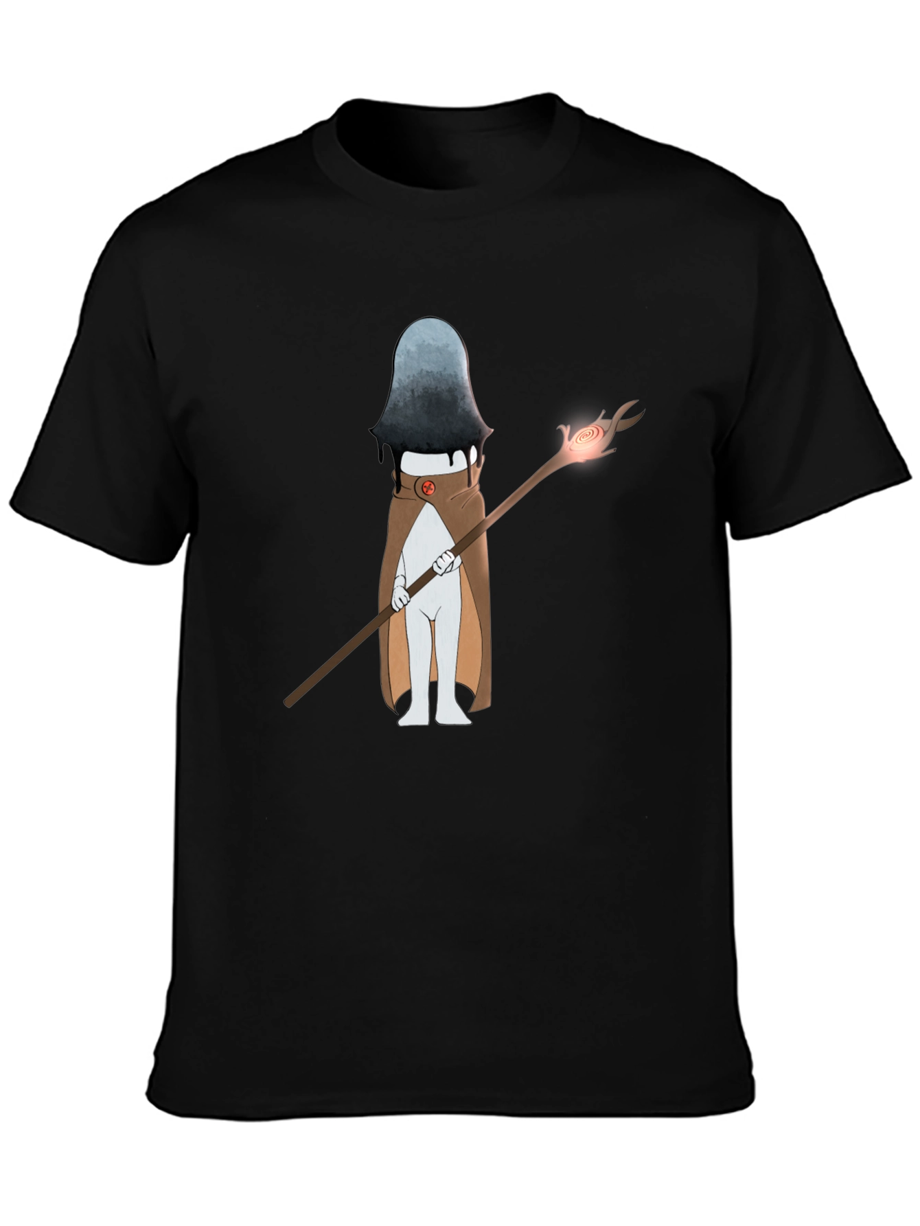 Mage Graphic Print T-Shirt - Black