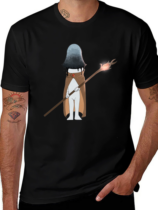Mage Graphic Print T-Shirt - Black