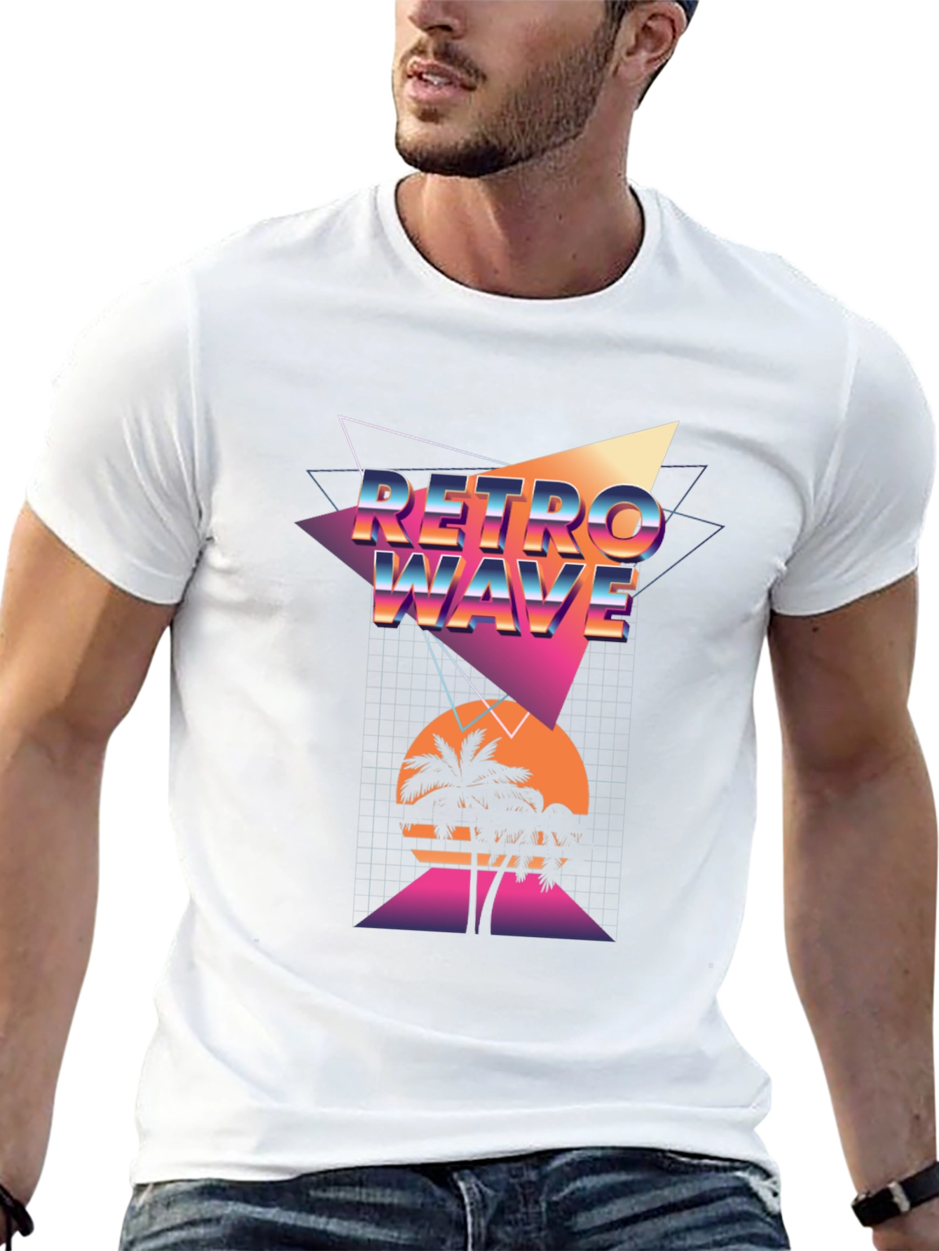 Retro Wave Graphic T-Shirt