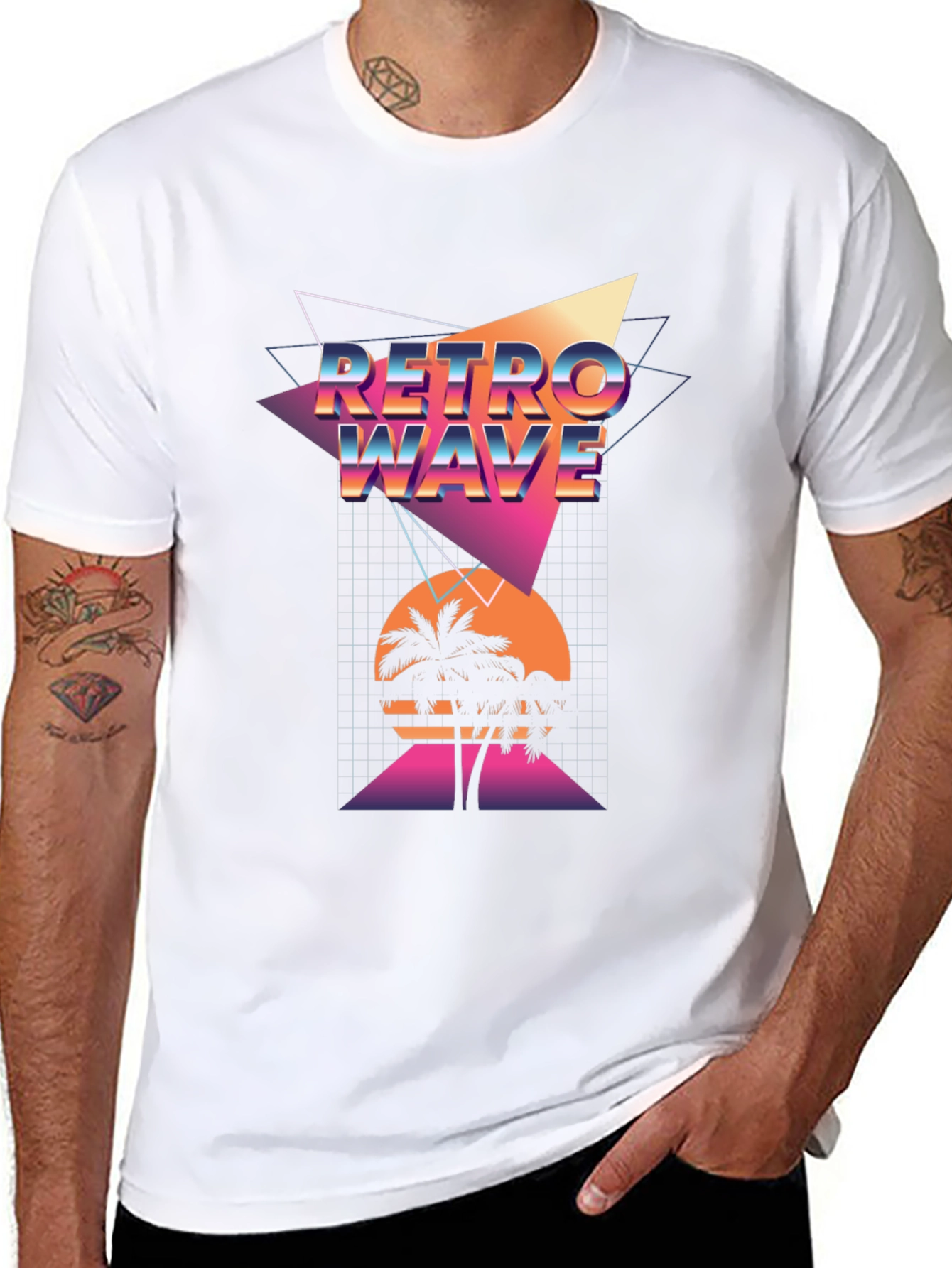 Retro Wave Graphic T-Shirt
