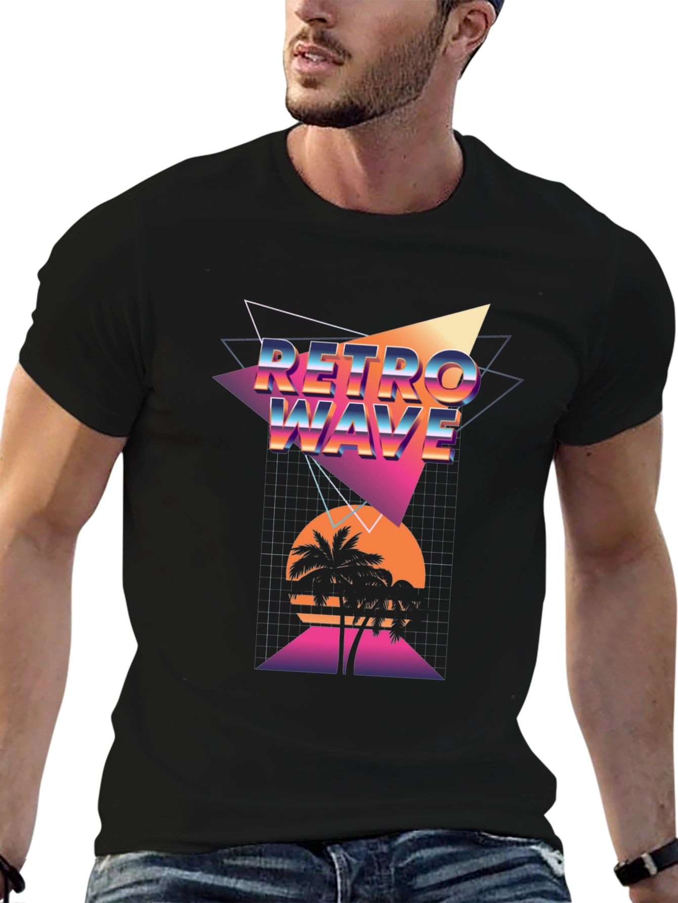 Retro Wave Graphic T-Shirt