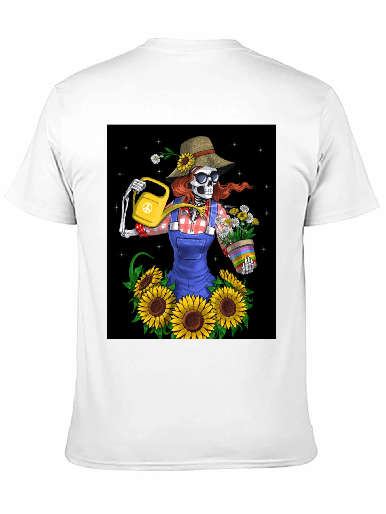 Skeleton Gardener Graphic T-Shirt