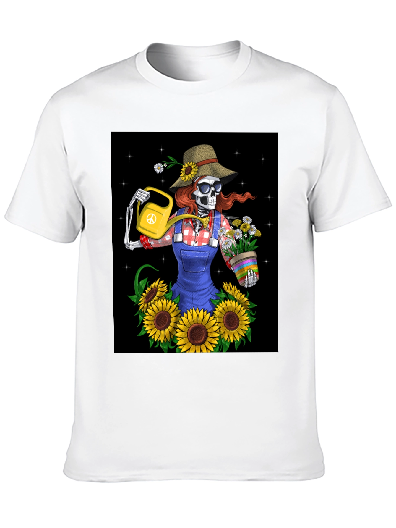 Skeleton Gardener Graphic T-Shirt