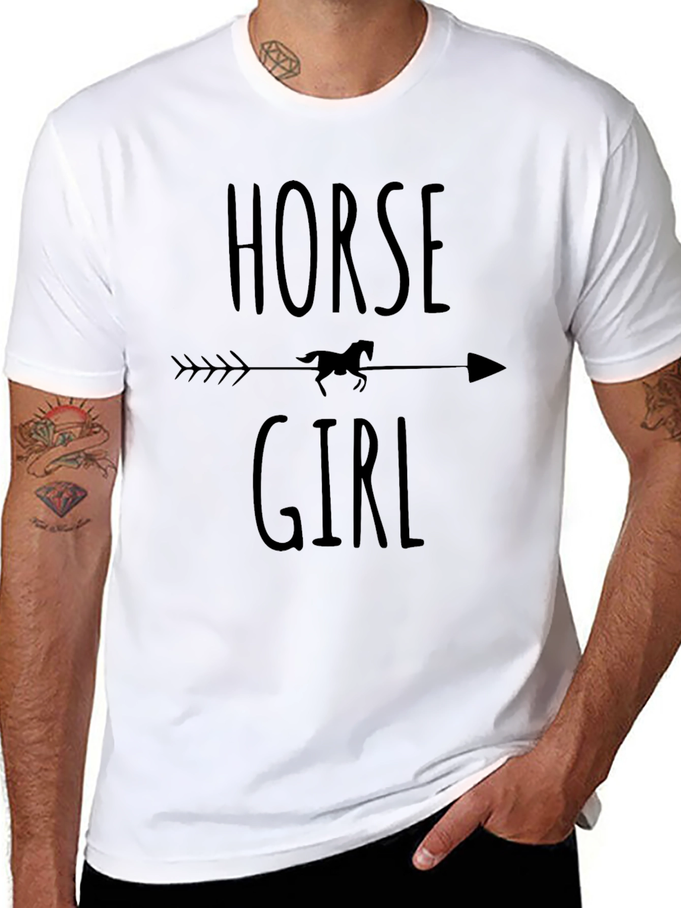 Horse Girl Graphic Tee - Arrow Design