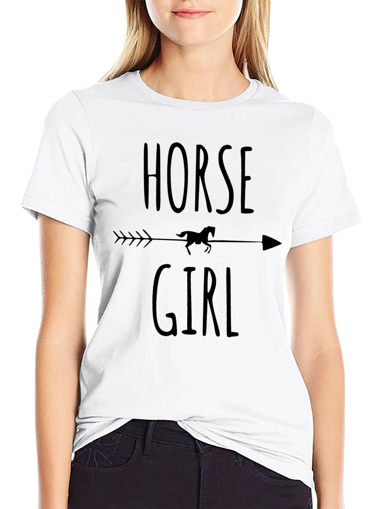 Horse Girl Graphic Tee - Arrow Design