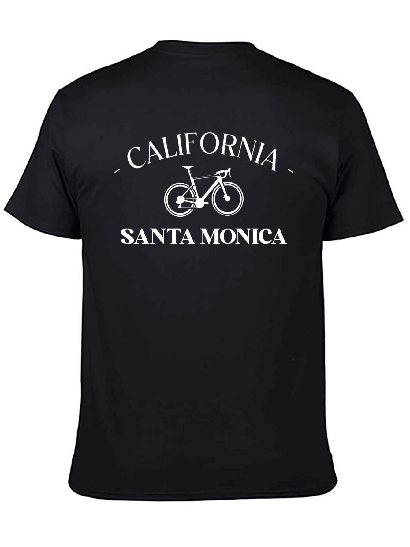 California Santa Monica Bike T-Shirt - Black