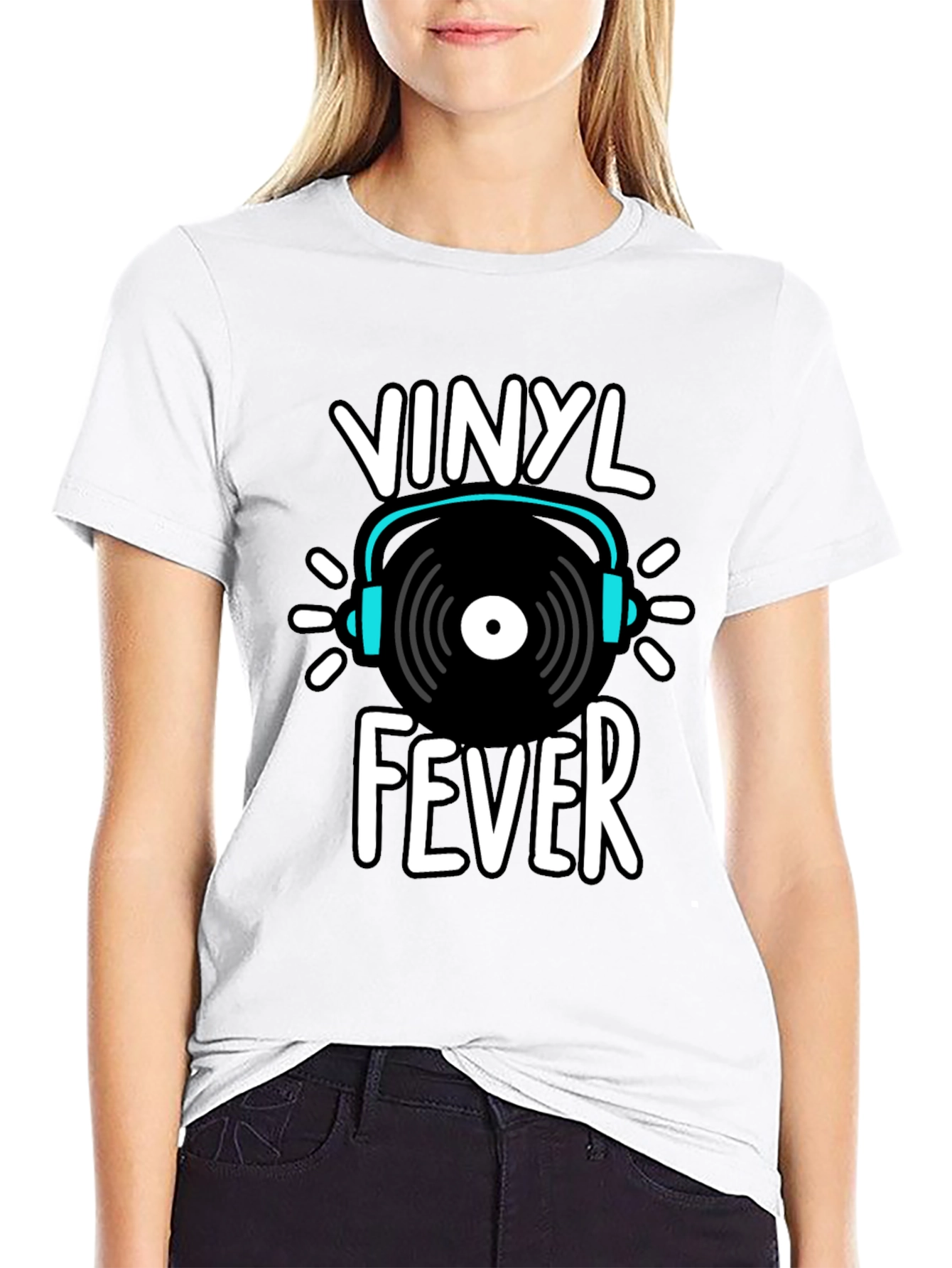 Vinyl Fever Graphic Tee - Music Lover Shirt