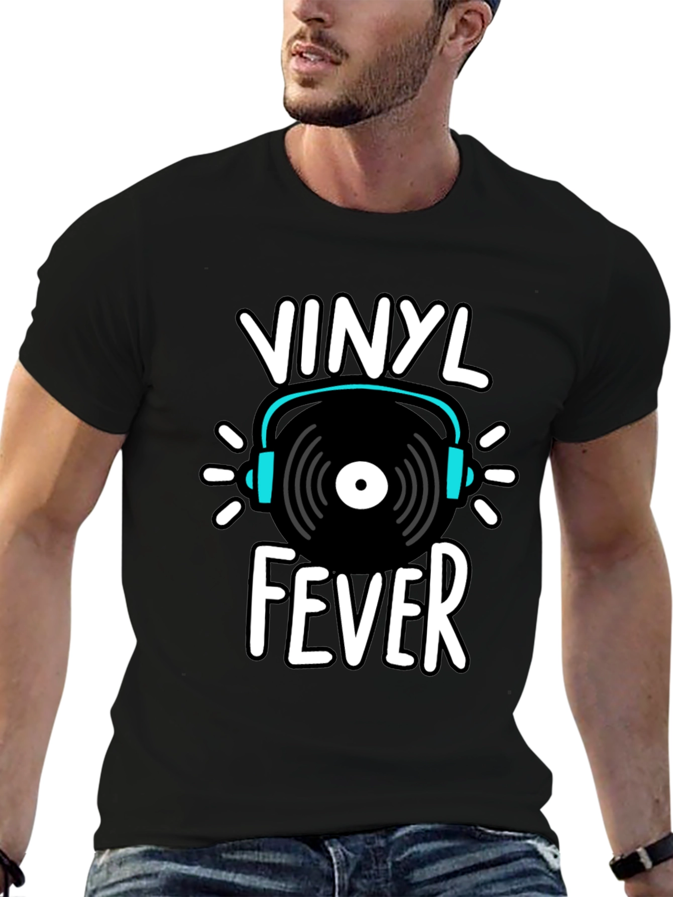 Vinyl Fever Graphic Tee - Music Lover Shirt