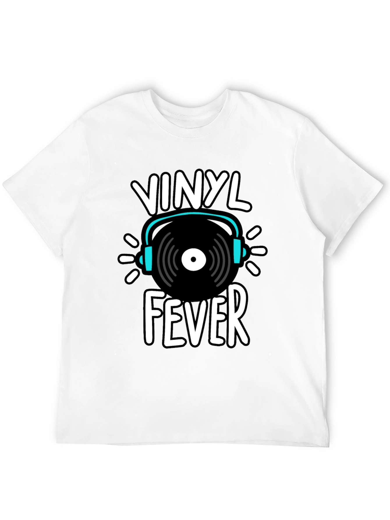 Vinyl Fever Graphic Tee - Music Lover Shirt