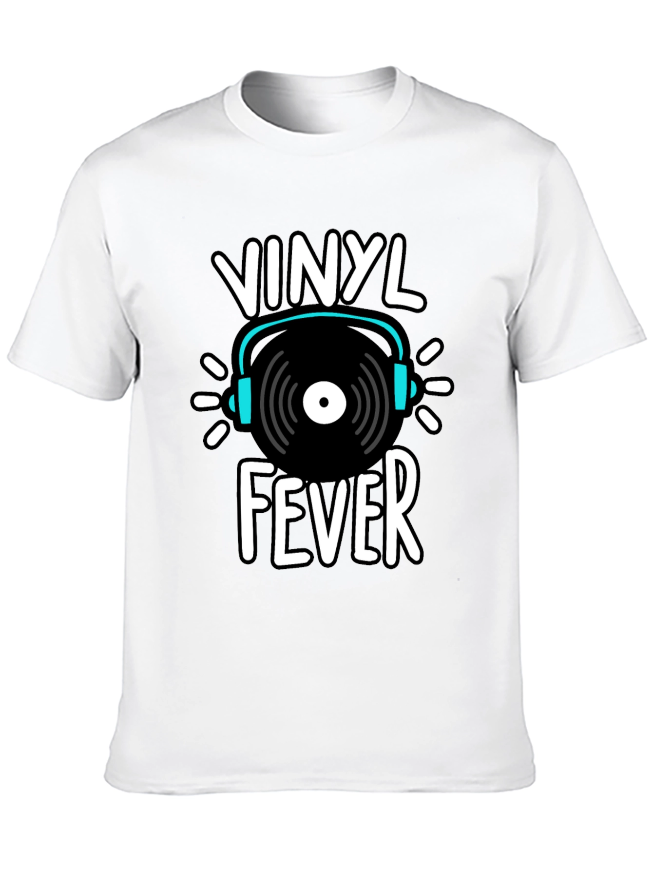 Vinyl Fever Graphic Tee - Music Lover Shirt