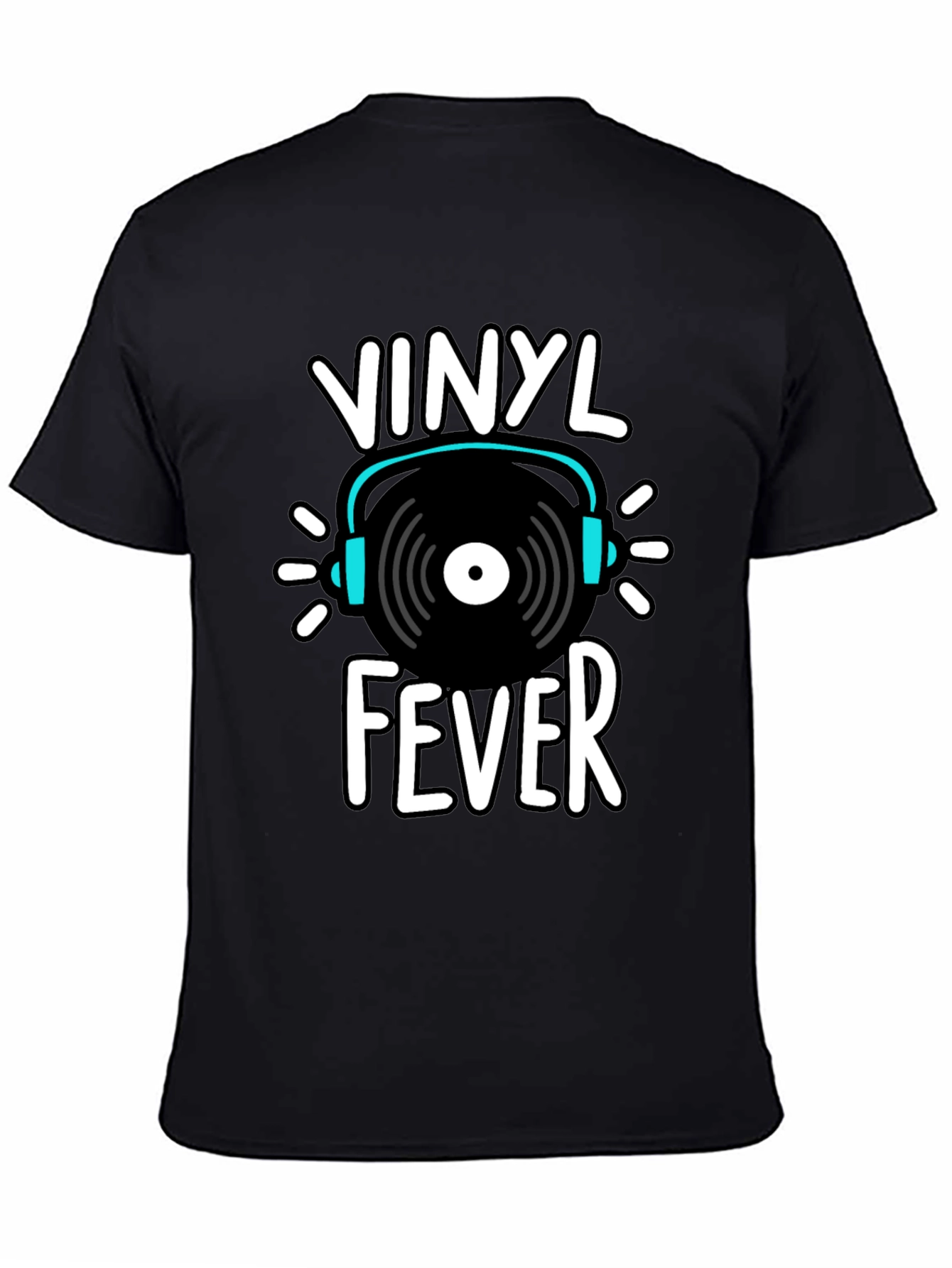 Vinyl Fever Graphic Tee - Music Lover Shirt