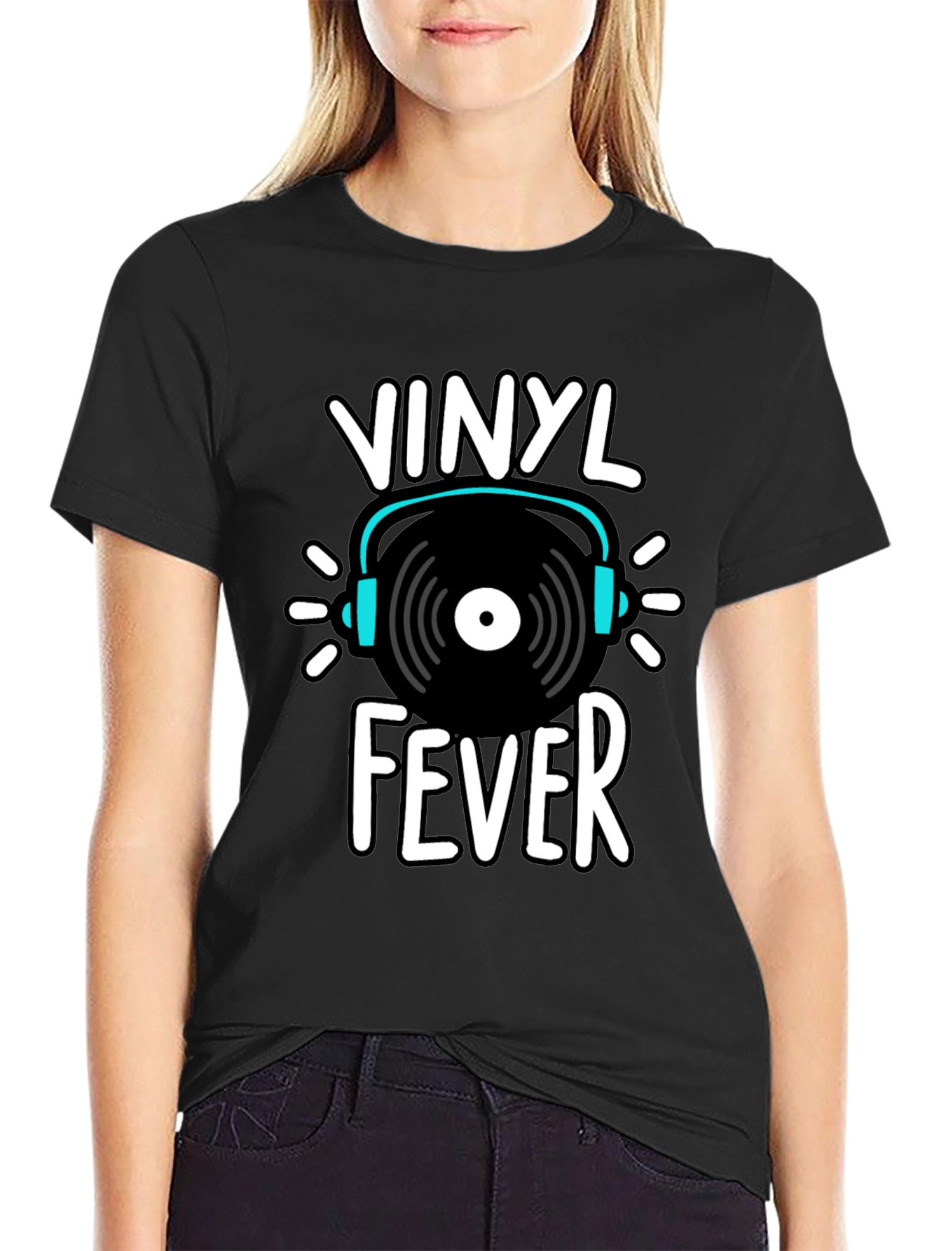 Vinyl Fever Graphic Tee - Music Lover Shirt