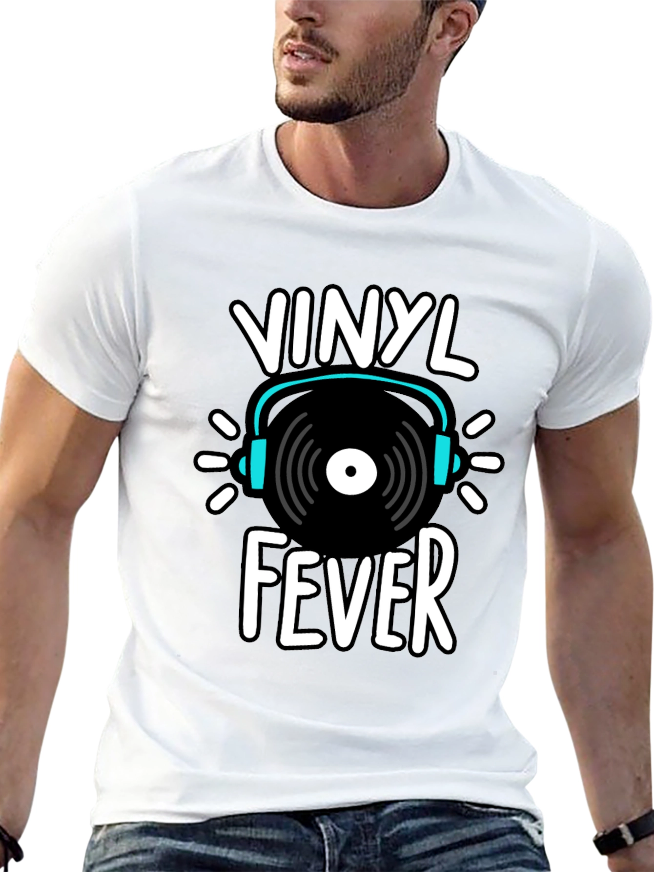 Vinyl Fever Graphic Tee - Music Lover Shirt