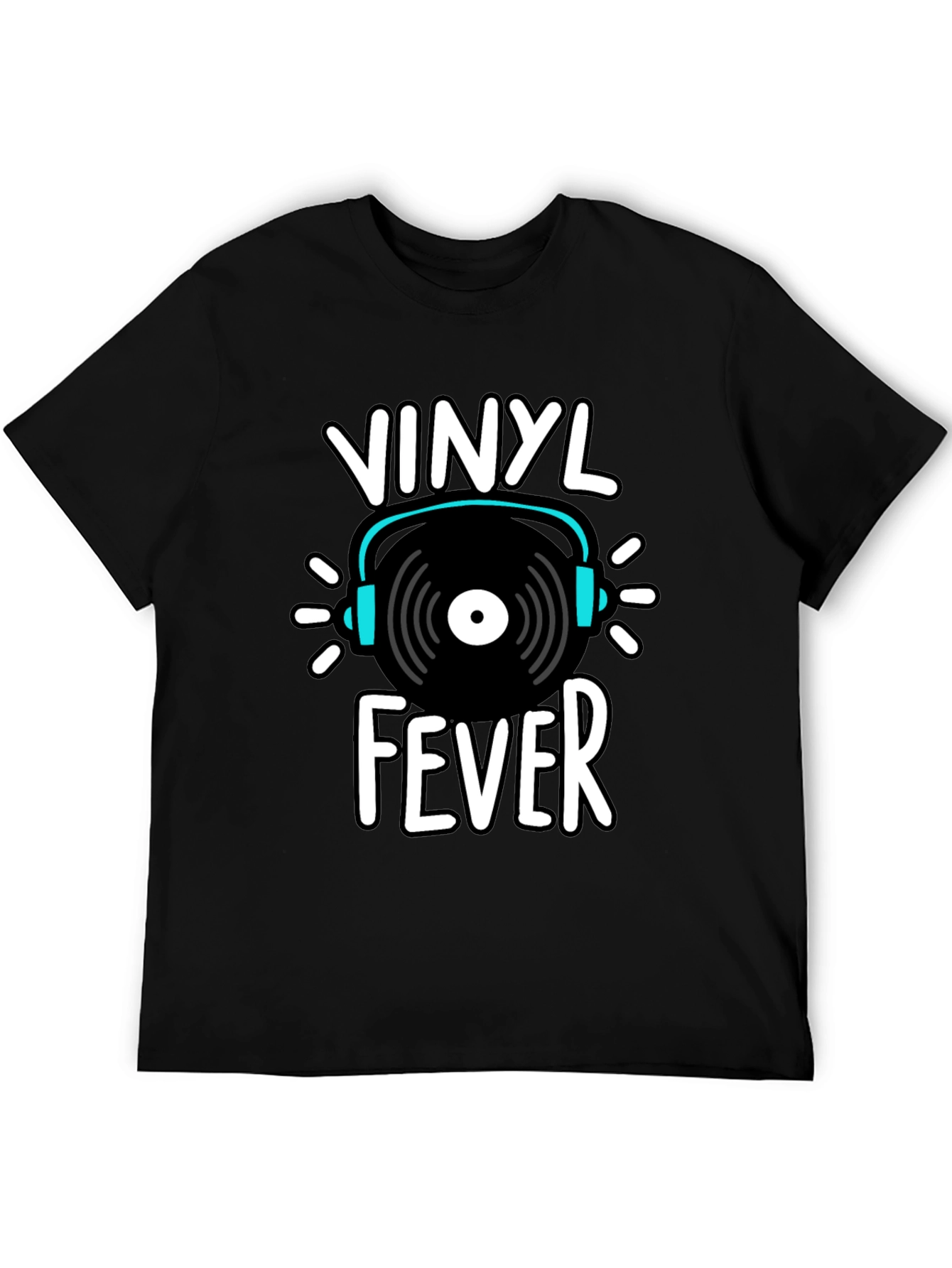 Vinyl Fever Graphic Tee - Music Lover Shirt