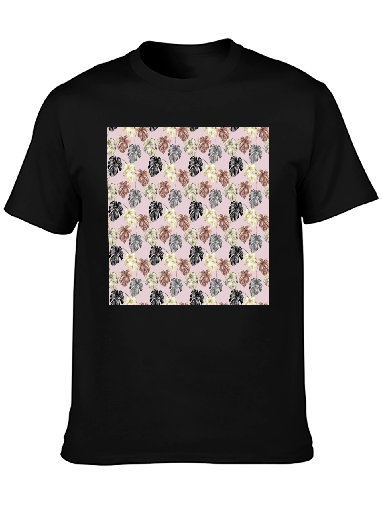 Tropical Leaf Print T-Shirt