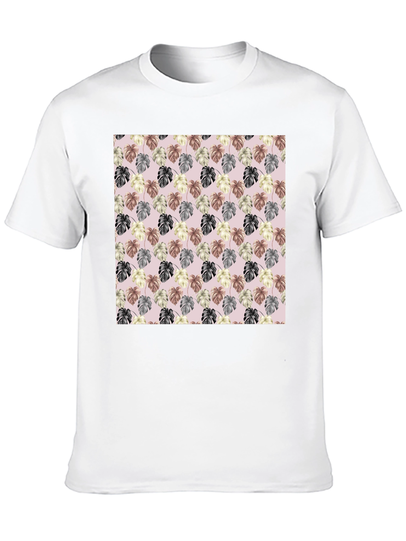 Tropical Leaf Print T-Shirt