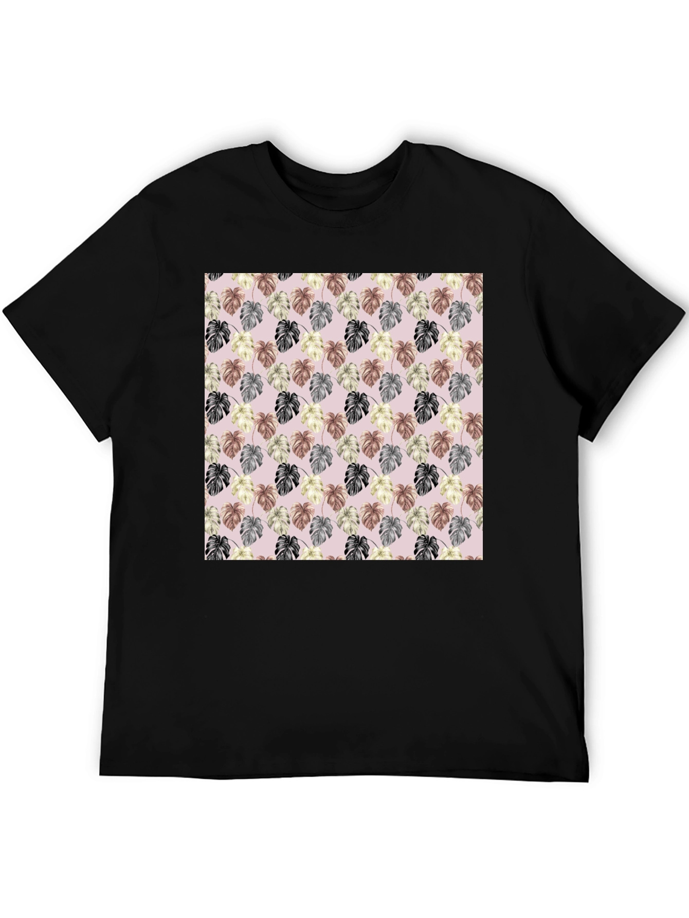 Tropical Leaf Print T-Shirt