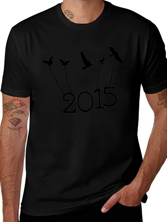 Black 2015 Bird Graphic Tee