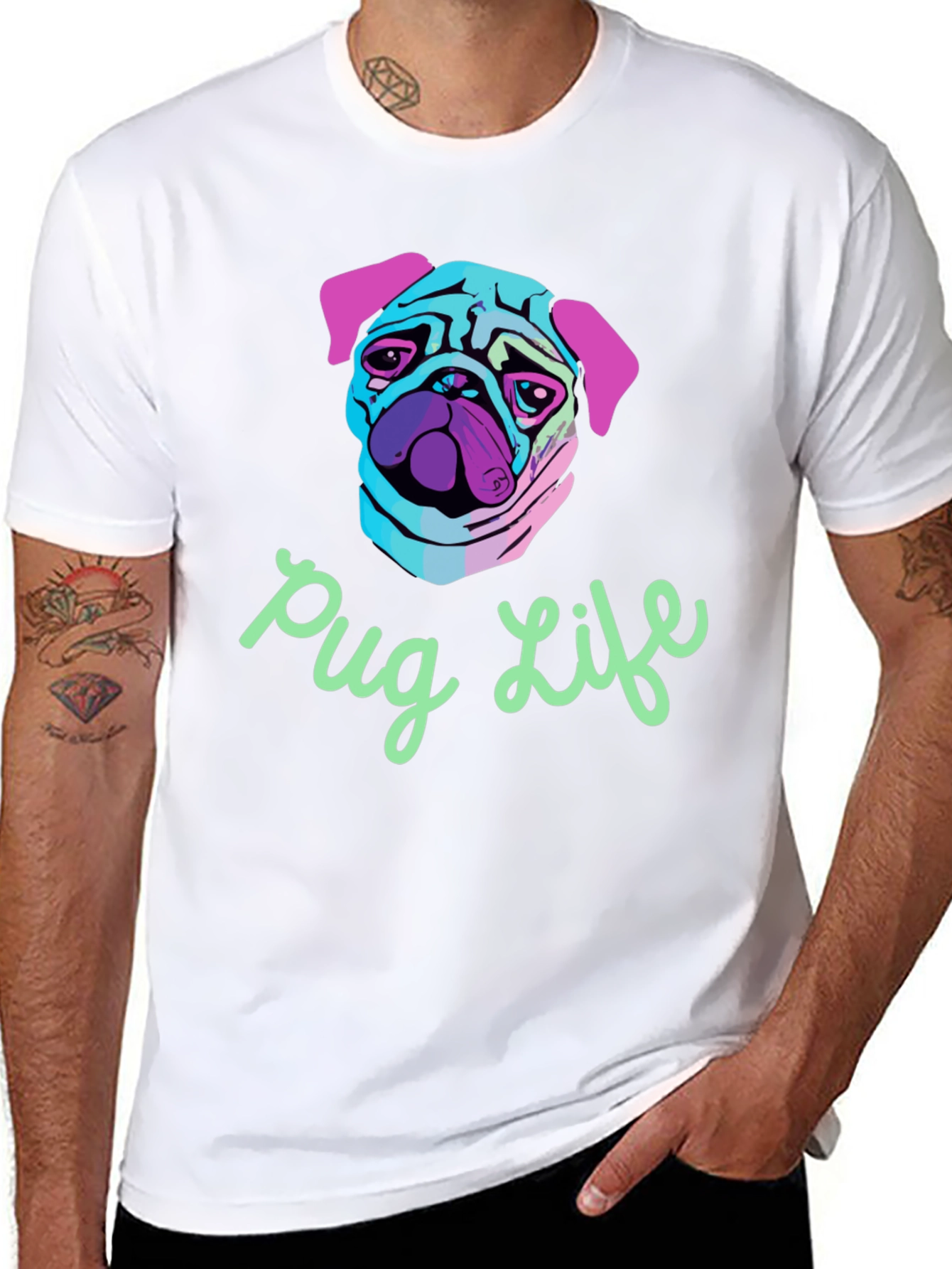 Pug Life Graphic T-Shirt