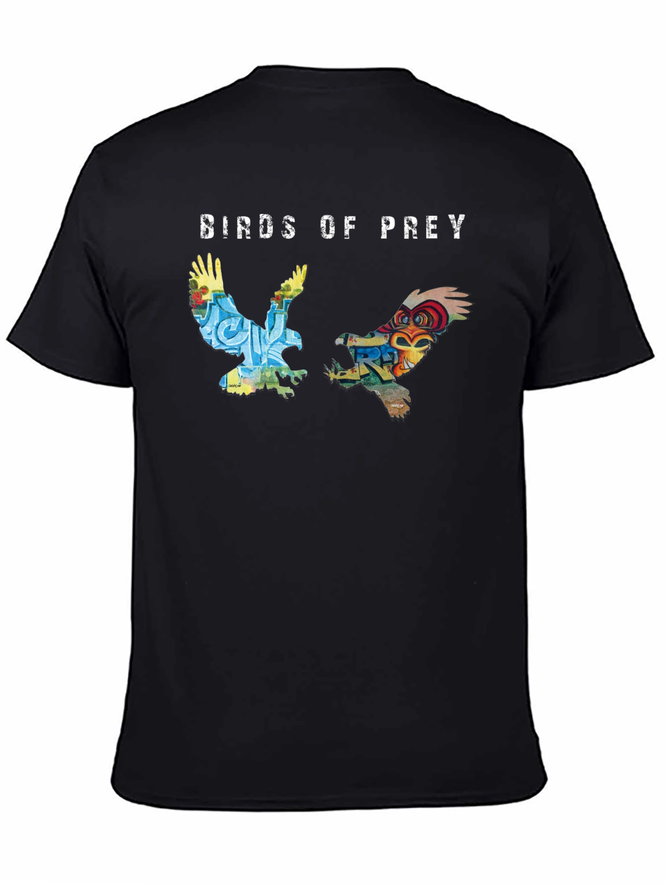 Birds of Prey Graphic T-Shirt Black