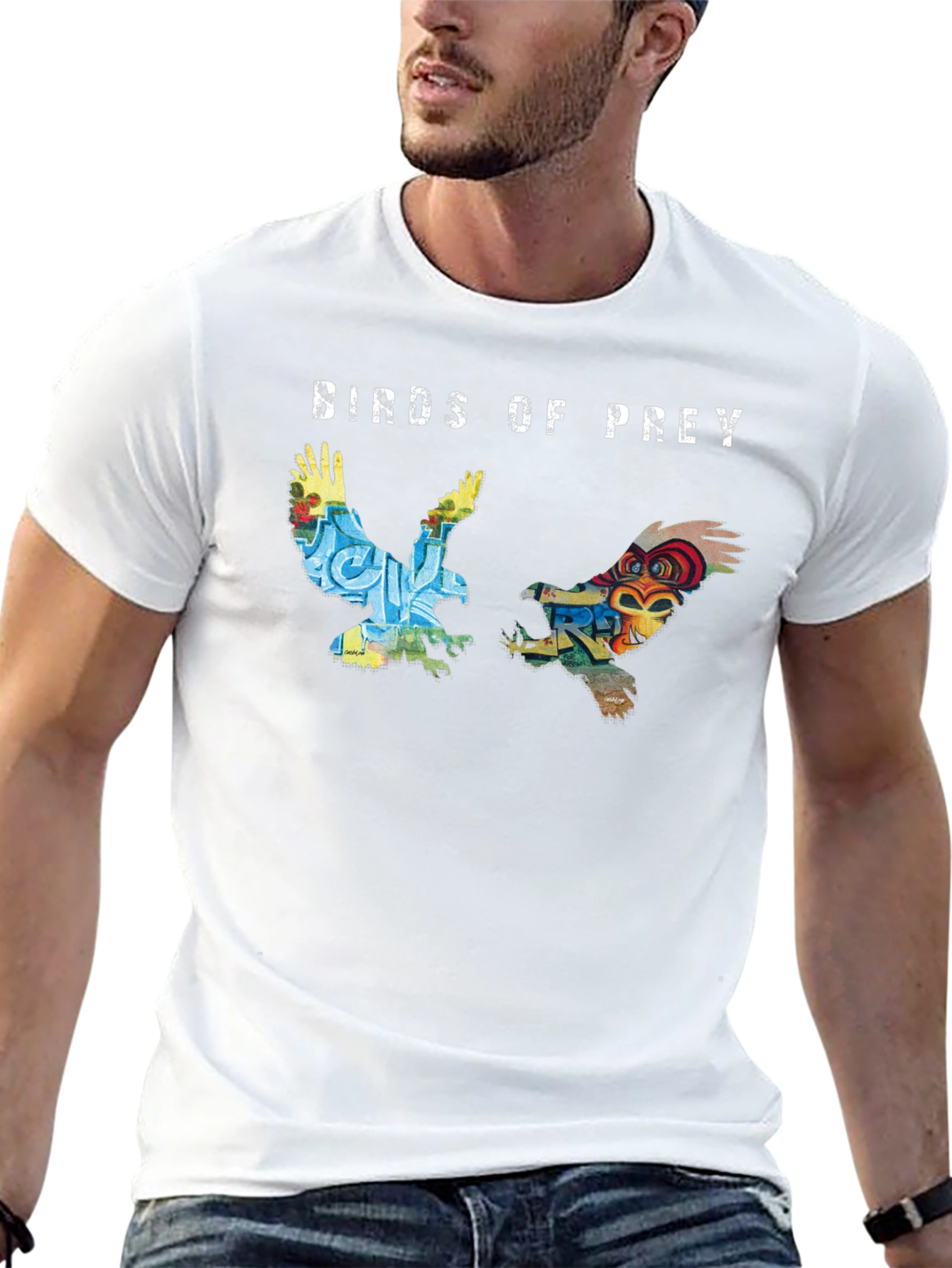Birds of Prey Graphic T-Shirt Black