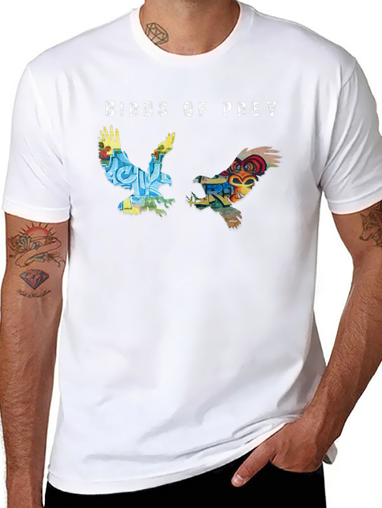 Birds of Prey Graphic T-Shirt Black