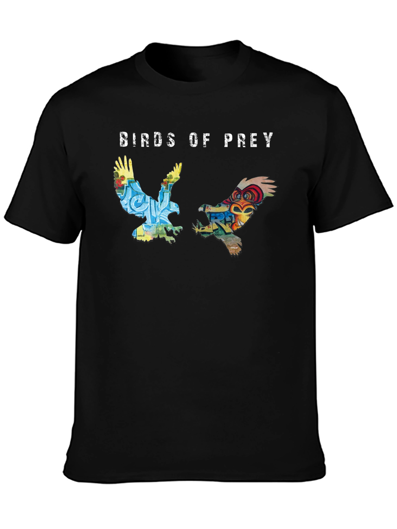 Birds of Prey Graphic T-Shirt Black