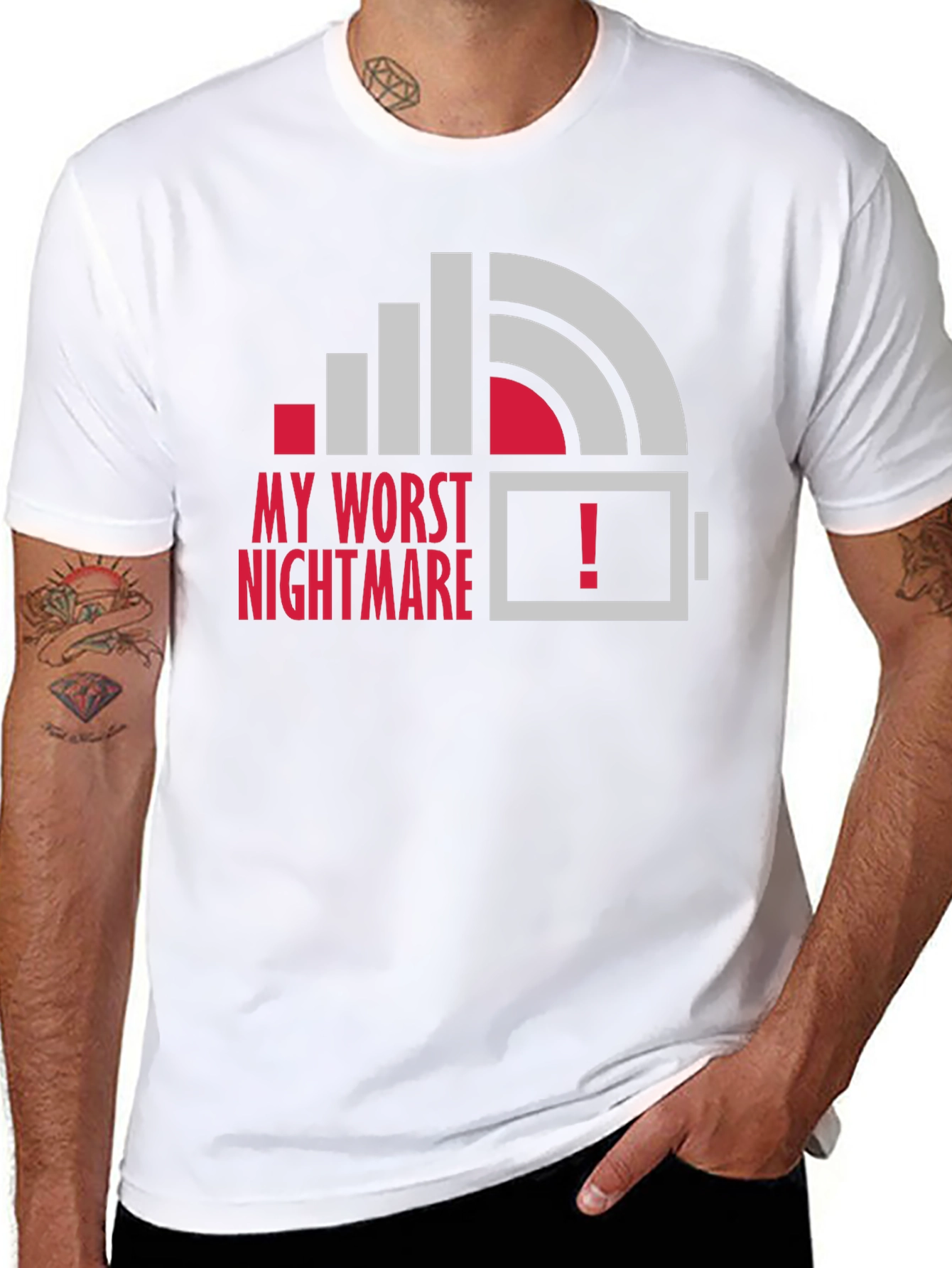 My Worst Nightmare Low Battery Graphic T-Shirt