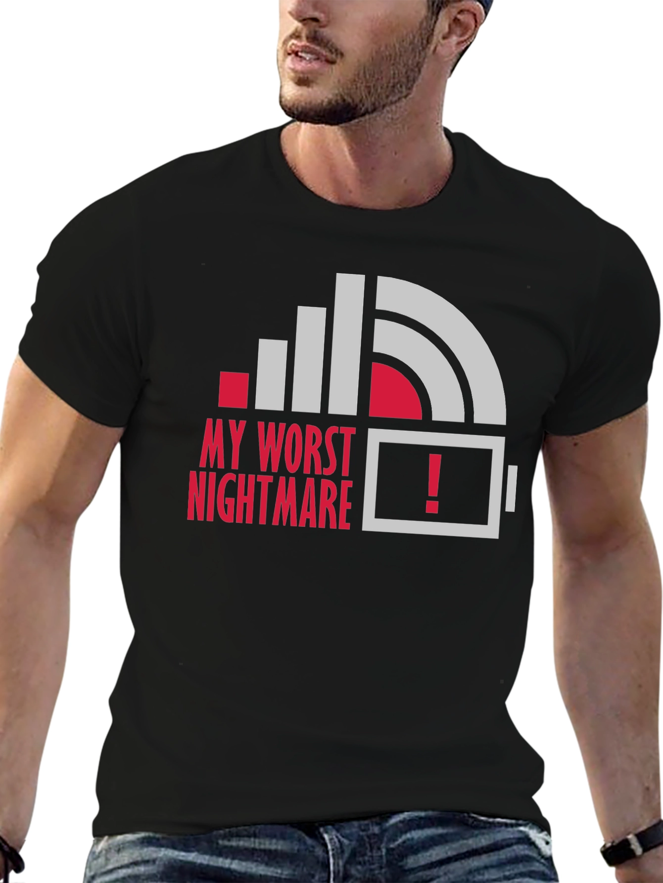 My Worst Nightmare Low Battery Graphic T-Shirt
