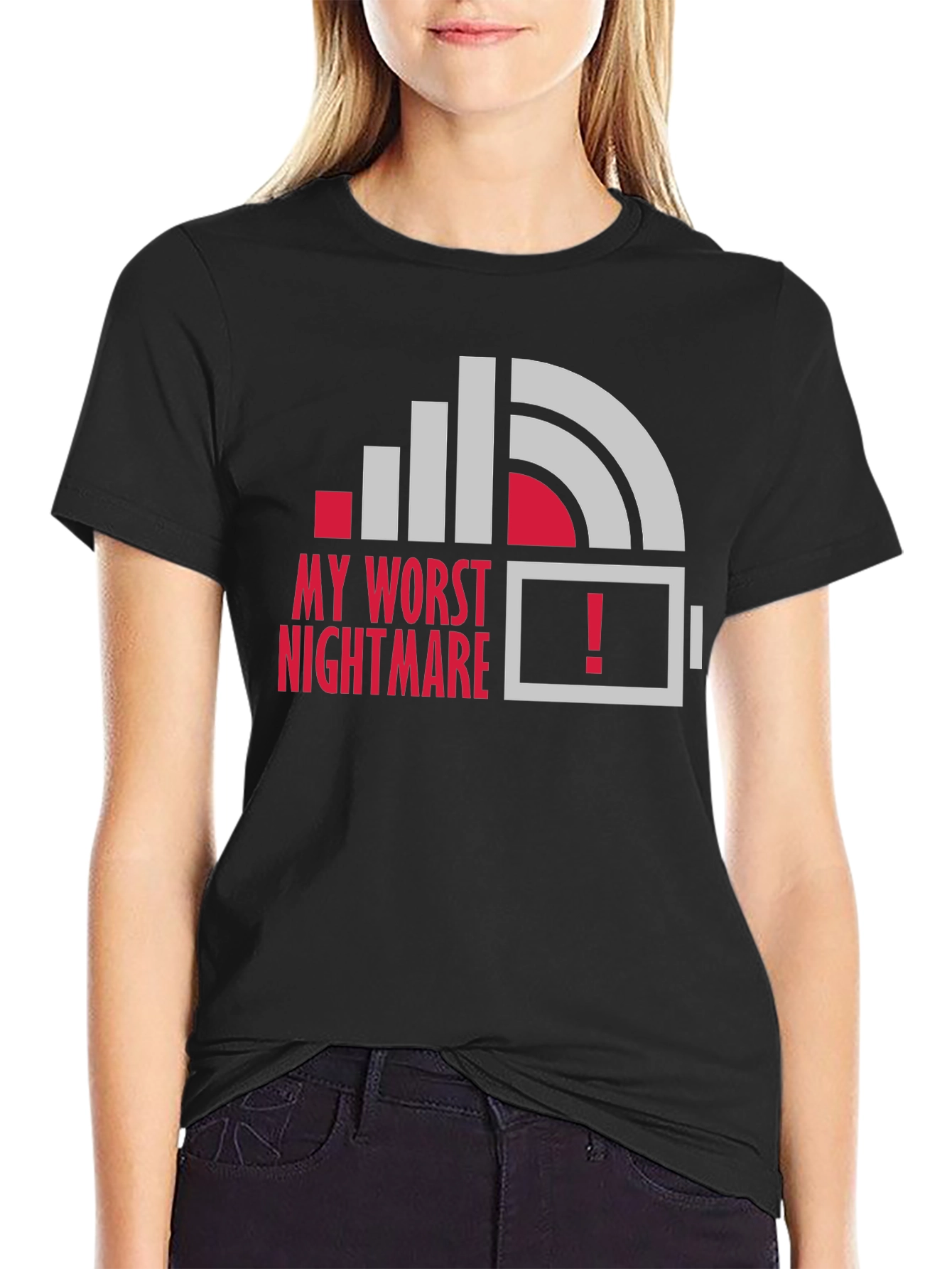 My Worst Nightmare Low Battery Graphic T-Shirt