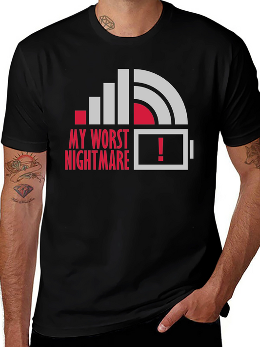 My Worst Nightmare Low Battery Graphic T-Shirt