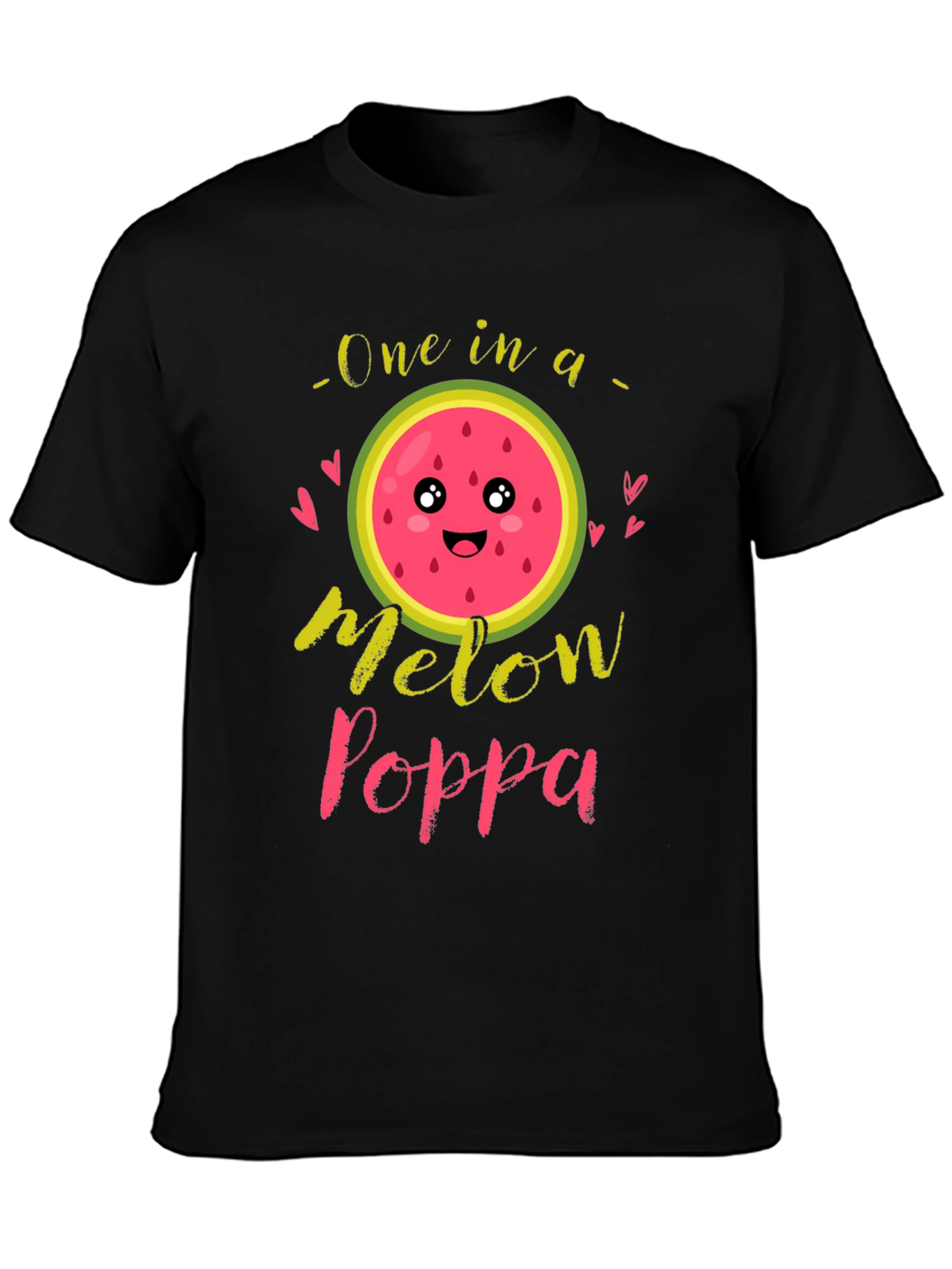 One in a Melon Poppa Black T-Shirt