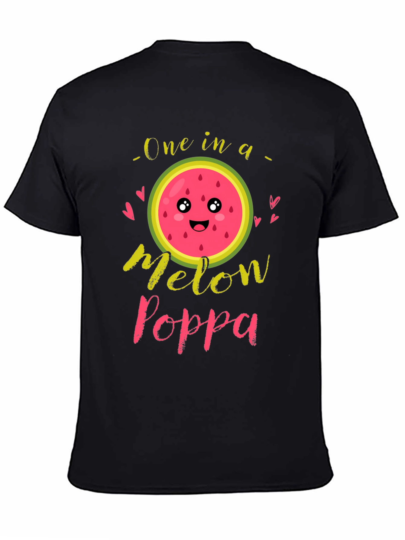 One in a Melon Poppa Black T-Shirt