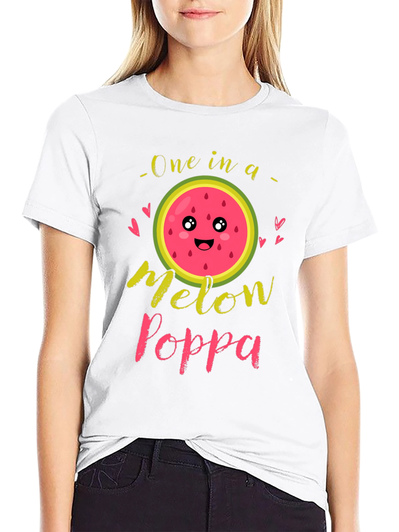 One in a Melon Poppa Black T-Shirt