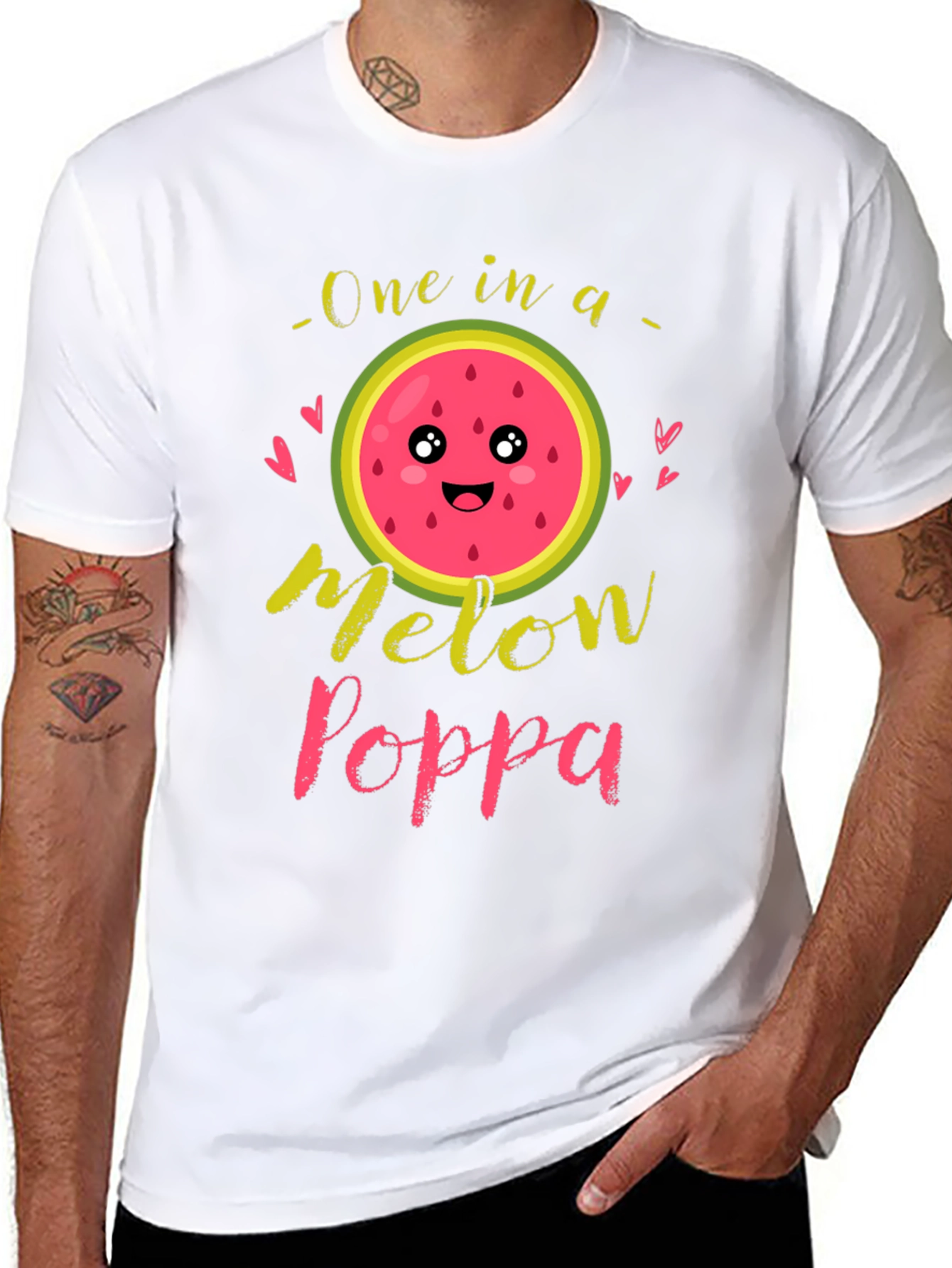 One in a Melon Poppa Black T-Shirt