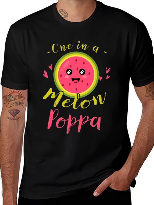 One in a Melon Poppa Black T-Shirt