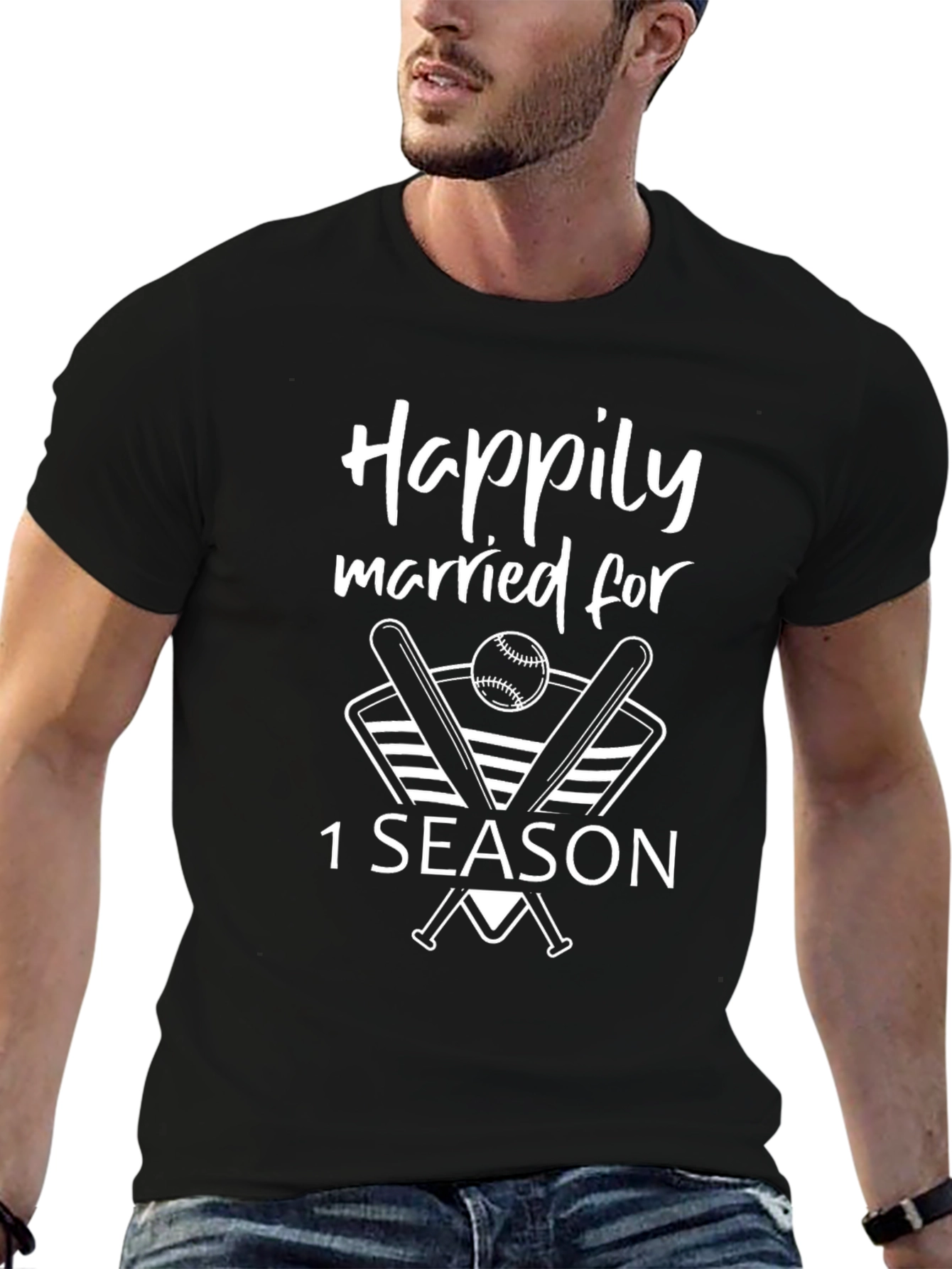 Happily Married Baseball T-Shirt