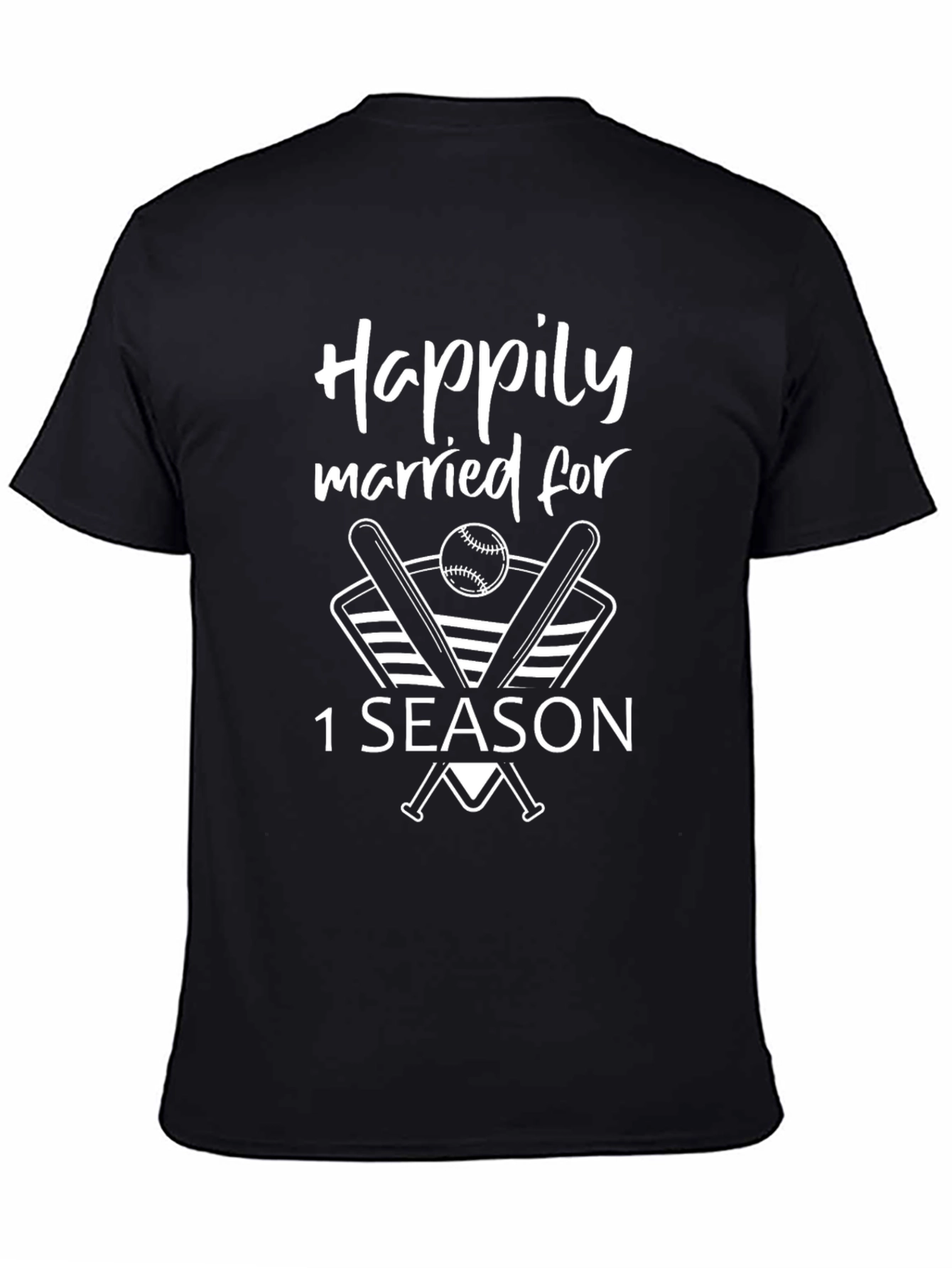 Happily Married Baseball T-Shirt