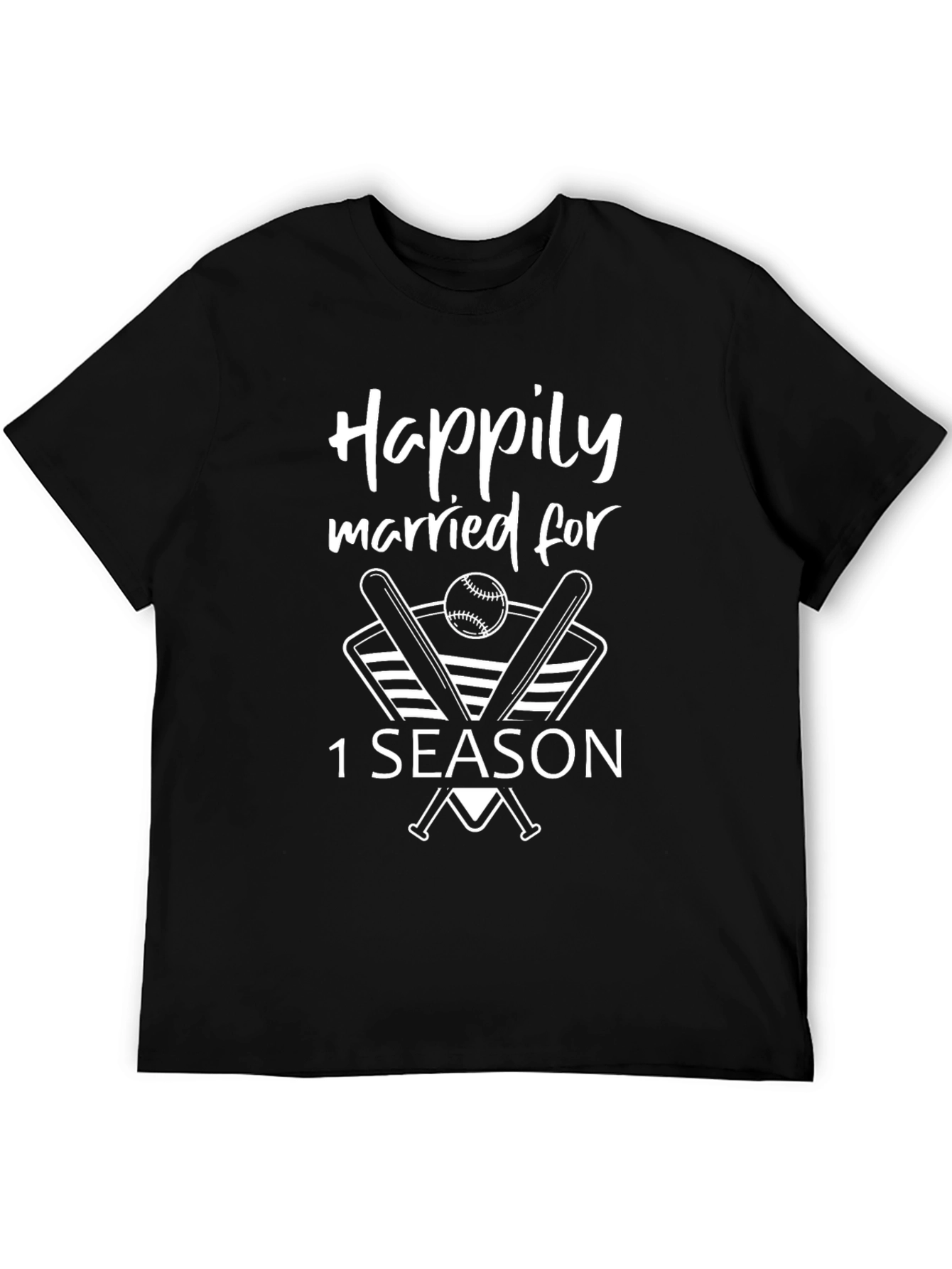 Happily Married Baseball T-Shirt