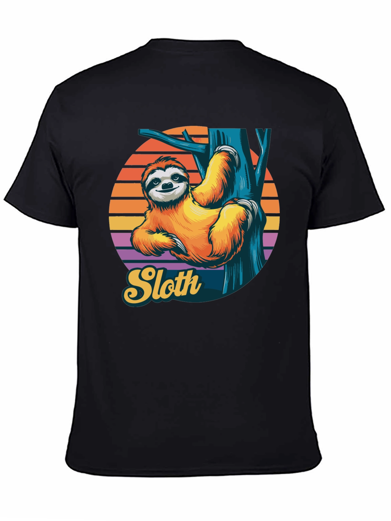 Sloth Graphic Tee - Relaxed Retro Style Shirt