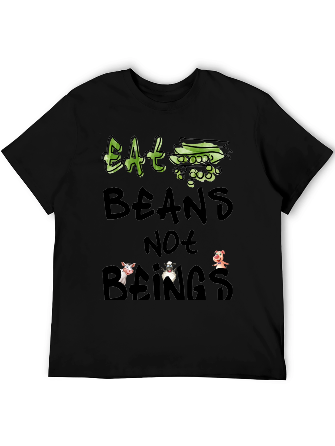 Eat Beans Not Beings Vegan T-Shirt