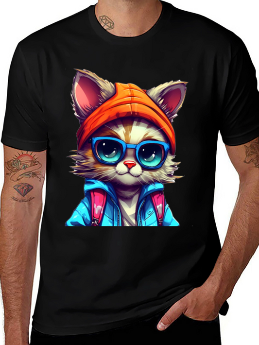 Cool Cat T-Shirt: Urban Style Kitten Tee