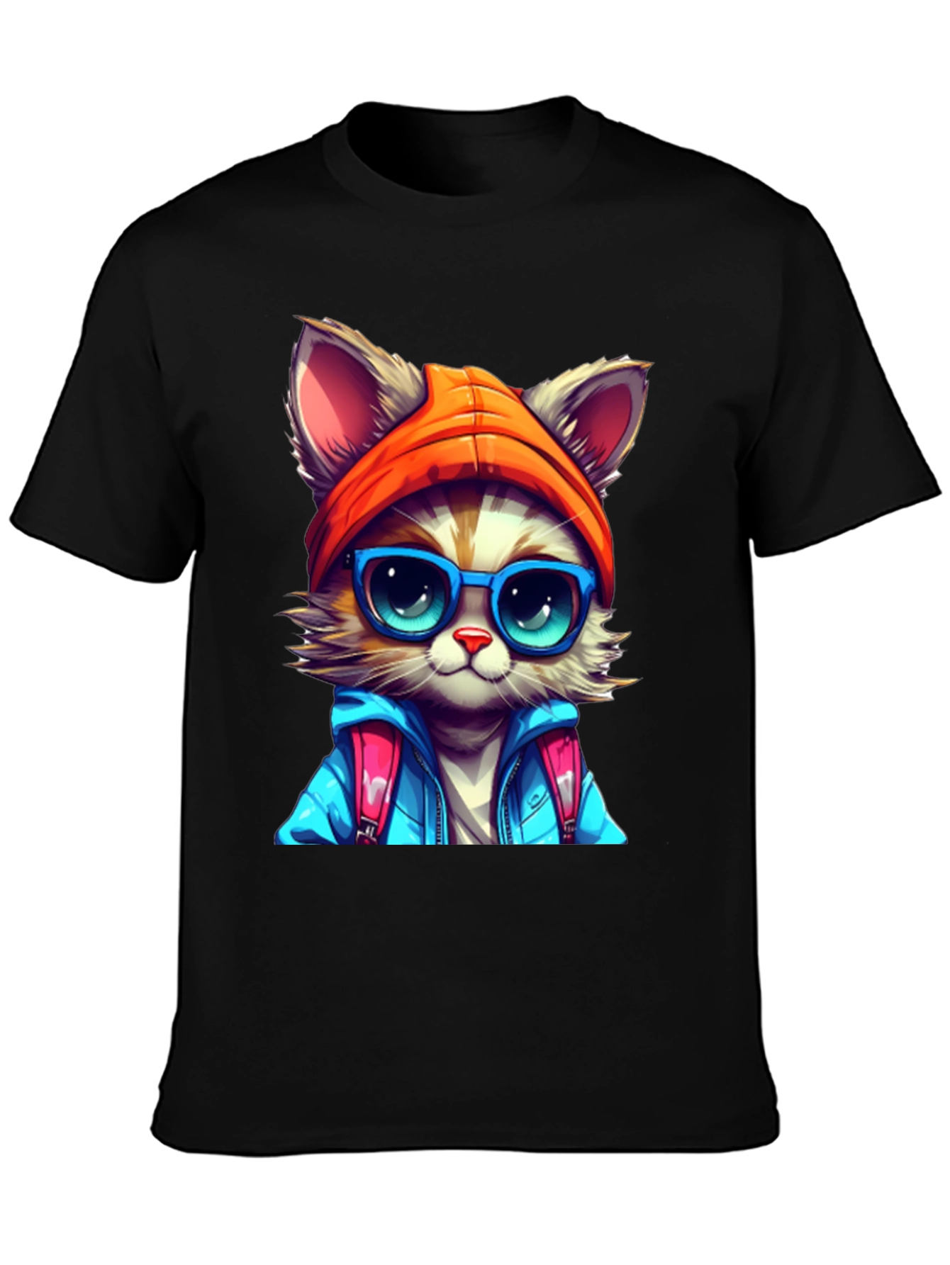 Cool Cat T-Shirt: Urban Style Kitten Tee