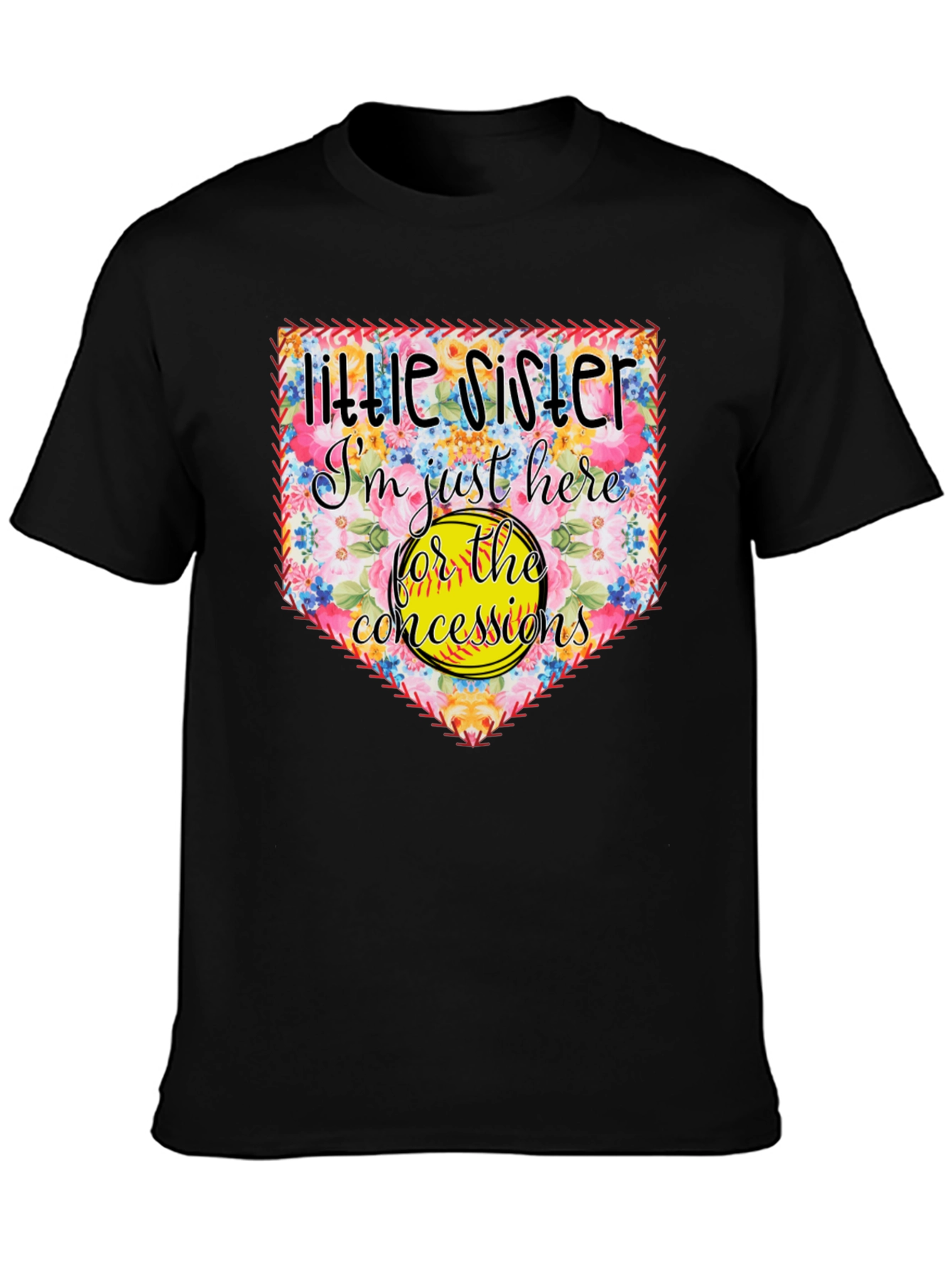 Little Sister Softball T-Shirt - Concessions Crew