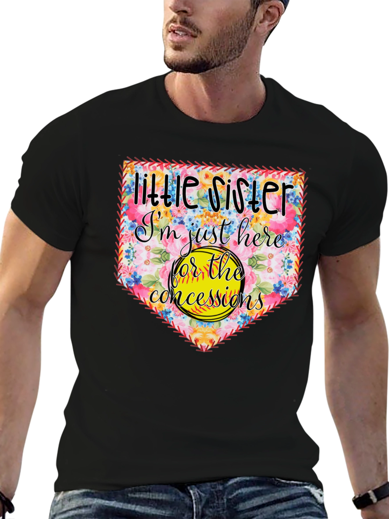 Little Sister Softball T-Shirt - Concessions Crew